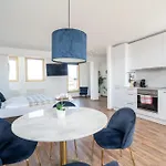 アパート Penthouse Panoramablick Whirlpool Parken